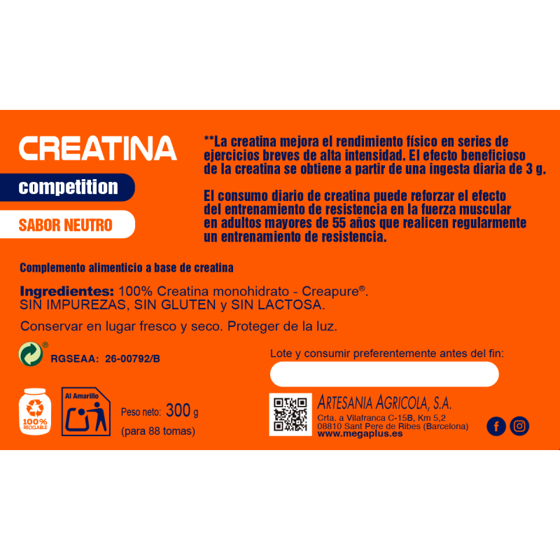 CREATINA CREAPURE® COMPETITION